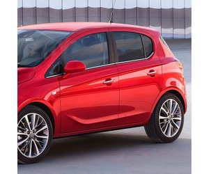 TRIM  ΠΑΡΑΘΥΡΩΝ ΑΥΤΟΚΟΛΛΗΤΑ ΧΡΩΜΙΟΥ ΓΙΑ OPEL CORSA E 5D 2015+ 6ΤΕΜ.