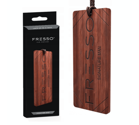 Fresso - Ξύλινο Κρεμαστό Αρωματικό Αυτοκινήτου Signature Man - 1 τεμ. (159860/FRE)