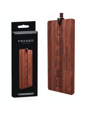 Fresso - Ξύλινο Κρεμαστό Αρωματικό Αυτοκινήτου Signature Man - 1 τεμ. (159860/FRE)