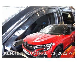 ΑΝΕΜΟΘΡΑΥΣΤΕΣ ΓΙΑ RENAULT AUSTRAL 5D 2022+ ΣΕΤ ΑΥΤΟΚΙΝΗΤΟΥ ΑΠΟ ΕΥΚΑΜΠΤΟ ΦΙΜΕ ΠΛΑΣΤΙΚΟ HEKO - 4 ΤΕΜ.