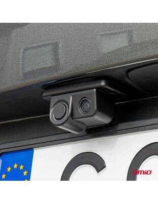 Amio - ΚΑΜΕΡΑ ΟΠΙΣΘΟΠΟΡΕΙΑΣ 12V ΜΕ ΑΙΣΘΗΤΗΡΑ ΣΤΑΘΜΕΥΣΗΣ ΚΑΙ ΒΟΜΒΗΤΗ/ ΕΓΧΡΩΜΗ ΜΕ ΑΝΑΛΥΣΗ ΟΘΟΝΗΣ 720pHD - 1 TEM. (03540/AM)