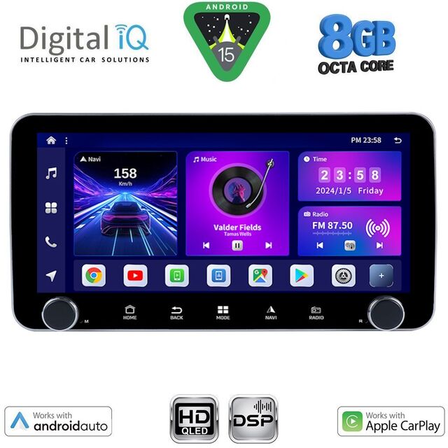 DIGITAL IQ BXF 7955_CPAA (10.33'' DIN) MULTIMEDIA TABLET 1DIN with 4G SIM