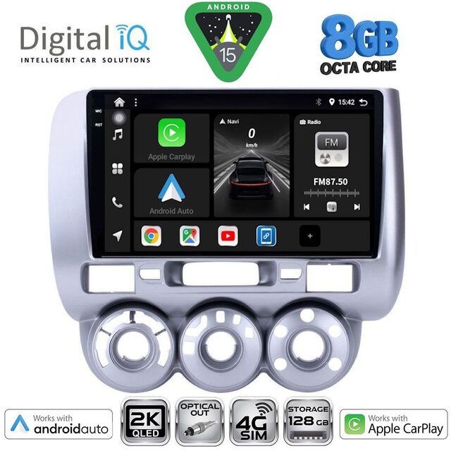 DIGITAL IQ BXK 20210_CPAA A/C (9inc) MULTIMEDIA TABLET for HONDA JAZZ mod. 2002-2008