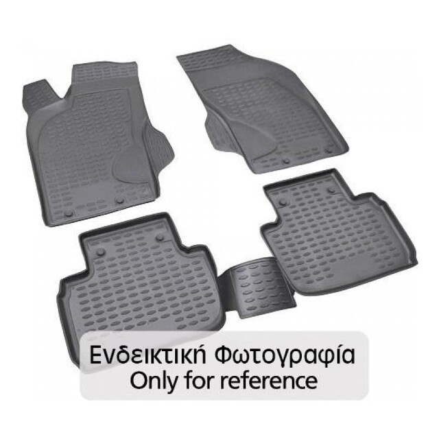 MAZDA 2 2007-2014 ΠΑΤ.ΛΑΣΤΙΧΟ ΣΚΑΦΑΚΙΑ (ΜΑΥΡΑ) - 4 ΤΕΜ.