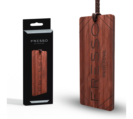 Fresso - Ξύλινο Κρεμαστό Αρωματικό Αυτοκινήτου Snow Pearl - 1 τεμ. (159044/FRE)