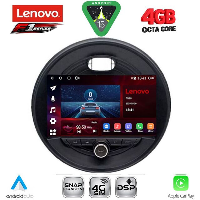 LENOVO SSQ 9066_CPA (9inc) MULTIMEDIA TABLET for MINI COOPER (F55-56-F57) mod. 2015-2024 - CLUBMAN (F54) mod. 2015-2024 - ROADSTER (F59) mod. 2014-2024 - COUNTRYMAN (F60) mod. 2016-2024
