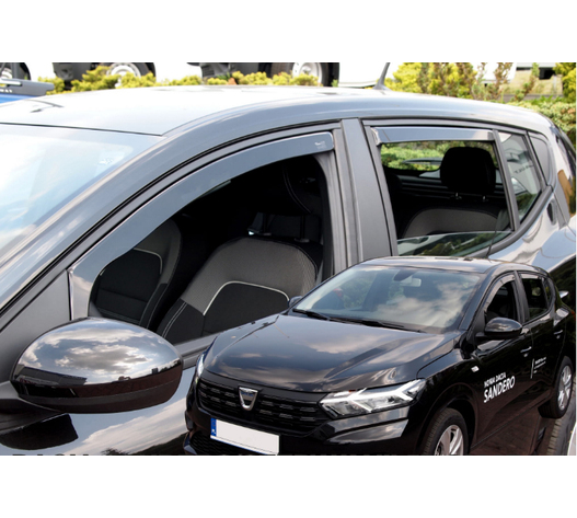 ΑΝΕΜΟΘΡΑΥΣΤΕΣ ΓΙΑ DACIA SANDERO /STEPWAY 5D 2020+ -ΣΕΤ ΑΥΤΟΚΙΝΗΤΟΥ ΑΠΟ ΕΥΚΑΜΠΤΟ ΦΙΜΕ ΠΛΑΣΤΙΚΟ HEKO - 4 ΤΕΜ.