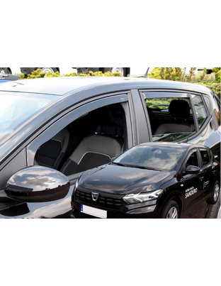 ΑΝΕΜΟΘΡΑΥΣΤΕΣ ΓΙΑ DACIA SANDERO /STEPWAY 5D 2020+ -ΣΕΤ ΑΥΤΟΚΙΝΗΤΟΥ ΑΠΟ ΕΥΚΑΜΠΤΟ ΦΙΜΕ ΠΛΑΣΤΙΚΟ HEKO - 4 ΤΕΜ.