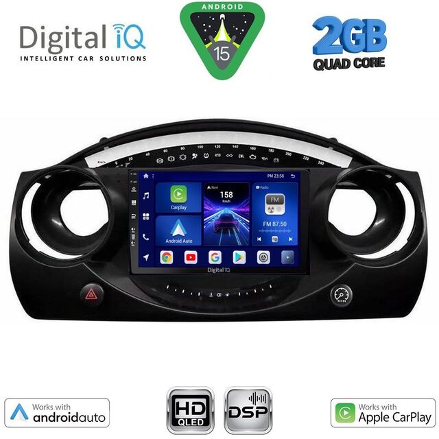 DIGITAL IQ BXC 3063_CPAA (9inc) MULTIMEDIA TABLET for MINI COOPER (R50-R52-R53) mod. 2000-2006