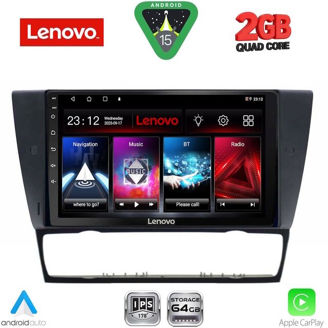 LENOVO LVD 2043_CPA (9inc) MULTIMEDIA TABLET for BMW E90-E91-E92-E93 2005-2012