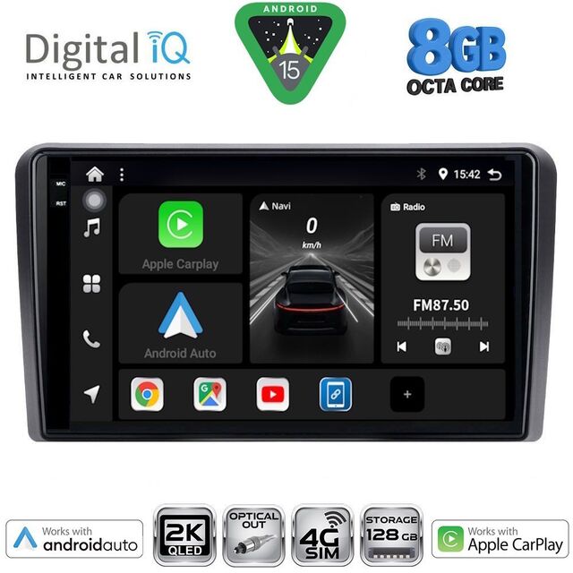 DIGITAL IQ BXK 20131_CPAA (9inc) MULTIMEDIA TABLET for FIAT 500 mod. 2016-2025