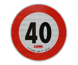 ΣΗΜΑ ΤΑΧΥΤΗΤΑΣ ΧΙΛΙΟΜΕΤΡΩΝ 40km/h ΑΥΤΟΚΟΛΛΗΤΟ 20CM ΔΙΑΜΕΤΡΟ LAMPA - 1 ΤΕΜ.