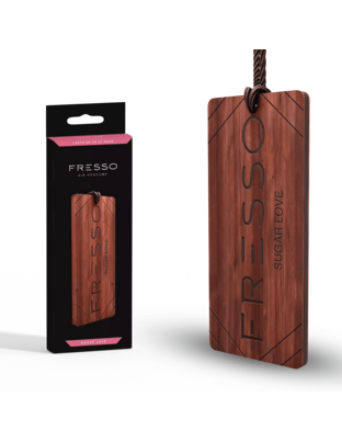 Fresso - Ξύλινο Κρεμαστό Αρωματικό Αυτοκινήτου Sugar Love - 1 τεμ. (159006/FRE)