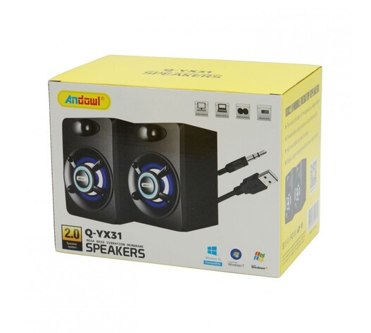 ΣΕΤ 2 ΗΧΕΙΩΝ USB 2.0 ANDOWL Q-YX31