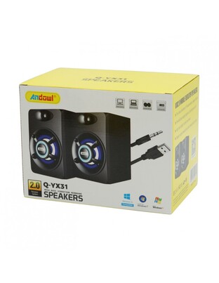 ΣΕΤ 2 ΗΧΕΙΩΝ USB 2.0 ANDOWL Q-YX31