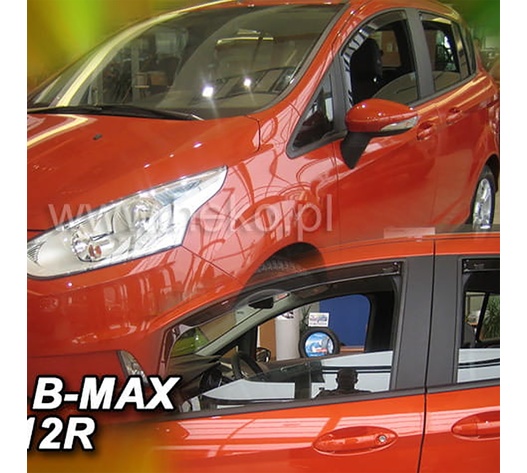 ΑΝΕΜΟΘΡΑΥΣΤΕΣ ΓΙΑ FORD B-MAX 5D 2012-2017 ΖΕΥΓΑΡΙ ΑΠΟ ΕΥΚΑΜΠΤΟ ΦΙΜΕ ΠΛΑΣΤΙΚΟ HEKO - 2 ΤΕΜ.