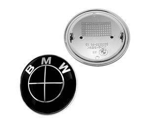 Σήμα κουμπωτό μαύρο 82mm - Bmw