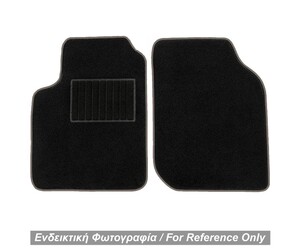 ΠΑΤΑΚΙΑ ΜΟΚΕΤΑ ΓΙΑ MERCEDES SMART 450 1998-2006 ΜΑΥΡΟ ΜΕ ΓΚΡΙ ΡΕΛΙ RACE AXION - 2 ΤΕΜ.