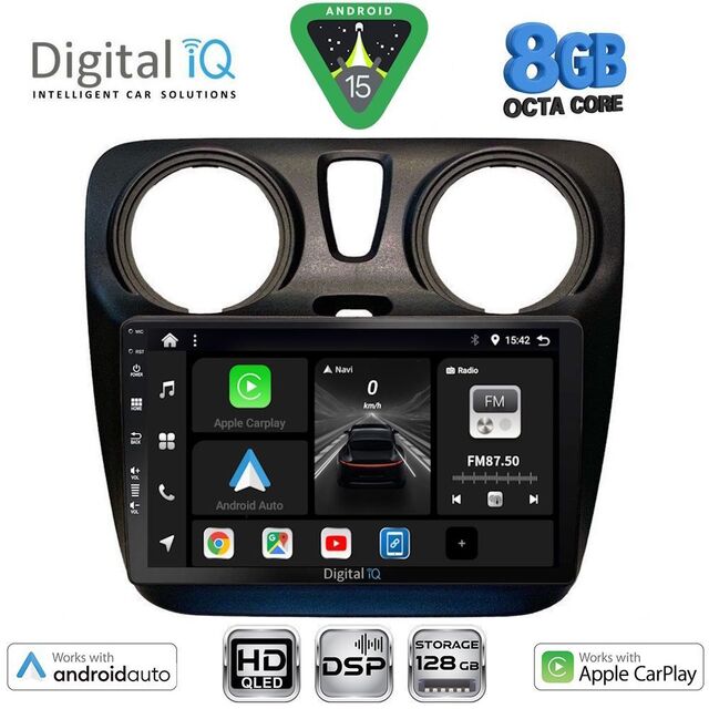 DIGITAL IQ BXF 18112_CPAA (9inc) MULTIMEDIA TABLET for DACIA DOKKER mod. 2012-2022