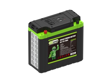 GDSUPER ΗΛΙΑΚΟ ΣΥΣΤΗΜΑ ΦΩΤΙΣΜΟΥ & ΜΠΑΤΑΡΙΑ GD-12V20AH
