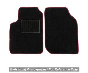 ΠΑΤΑΚΙΑ ΜΟΚΕΤΑ ΓΙΑ MERCEDES SMART 450 1998-2006 ΜΑΥΡΟ ΜΕ ΚΟΚΚΙΝΟ ΡΕΛΙ RACE AXION - 2 ΤΕΜ.