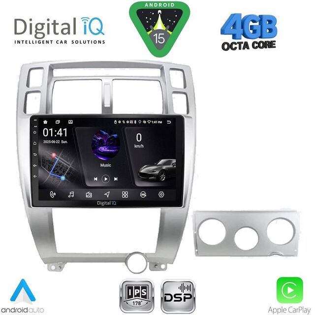 DIGITAL IQ RSG 6241SL_CPA (10inc) MULTIMEDIA TABLET for HYUNDAI TUCSON mod. 2004-2010 (SILVER)