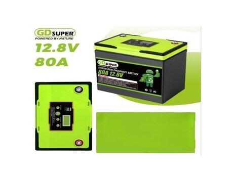 ΜΠΑΤΑΡΙΑ ΛΙΘΙΟΥ ΦΩΣΦΟΡΙΚΟΥ ΣΙΔΗΡΟΥ GD SUPER 80A 12.8V