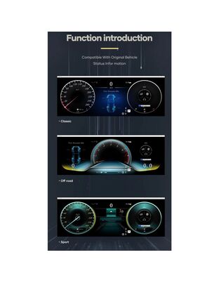 DIGITAL IQ DDD 984_DC (12.3in) DIGITAL CLUSTER for MERCEDES C CLASS (W204) mod. 2008-2011