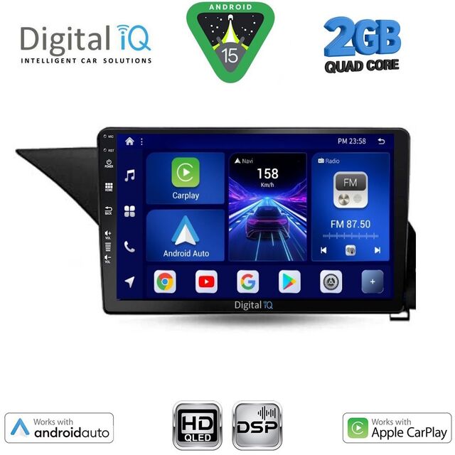 DIGITAL IQ BXC 3409_CPAA (10inc) MULTIMEDIA TABLET for MERCEDES E (W212) mod. 2009-2016