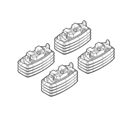 ΑΚΡΑ ΓΙΑ ΜΠΑΡΕΣ NORDRIVE ΓΙΑ MERCEDES A-CLASS W169 3D/5D 9/04-4/10 KIT