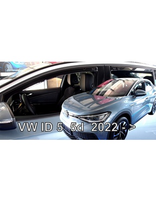 ΑΝΕΜΟΘΡΑΥΣΤΕΣ ΓΙΑ VW ID.5 5D 2022+  ΣΕΤ ΑΥΤΟΚΙΝΗΤΟΥ ΑΠΟ ΕΥΚΑΜΠΤΟ ΦΙΜΕ ΠΛΑΣΤΙΚΟ HEKO - 4 ΤΕΜ.