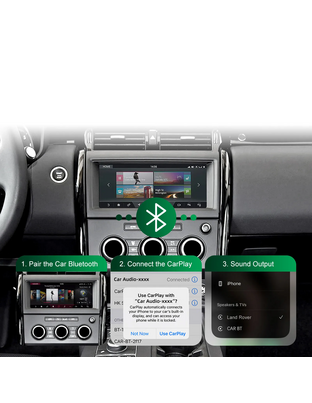 DIGITAL IQ LR 522F CPA (WIRELESS CARPLAY / ANDROID AUTO BOX with 2 CAMERA IN for JAGUAR - LAND ROVER mod. 2016-2019 with HARMAN 10.25" Screen)