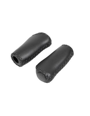 ΧΕΙΡΟΛΑΒΕΣ ΠΟΔΗΛΑΤΟΥ ΔΕΡΜΑΤΙΝΑ VINTAGE 92+92mm 22mm (GRIP SHIFT) ΜΑΥΡΟ 2ΤΕΜ.
