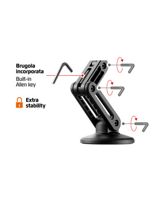 Lampa Μαγνητική Βάση Αυτοκινήτου Τηλεφώνου Mag Pro Fold - Ρυθμιζόμενος & Πτυσσόμενος Βραχίονας 1τεμ (L9179.4)
