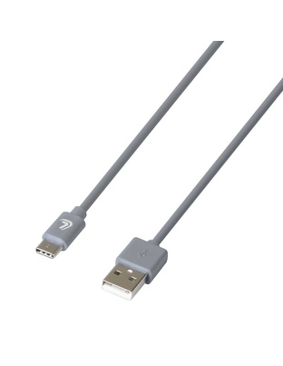 ΚΑΛΩΔΙΟ ΦΟΡΤΙΣΗΣ ΚΑΙ ΣΥΓΧΡΟΝΙΣΜΟΥ USB TYPE-C 200cm ΓΚΡΙ ESSENTIALS LAMPA - 1 ΤΕΜ.