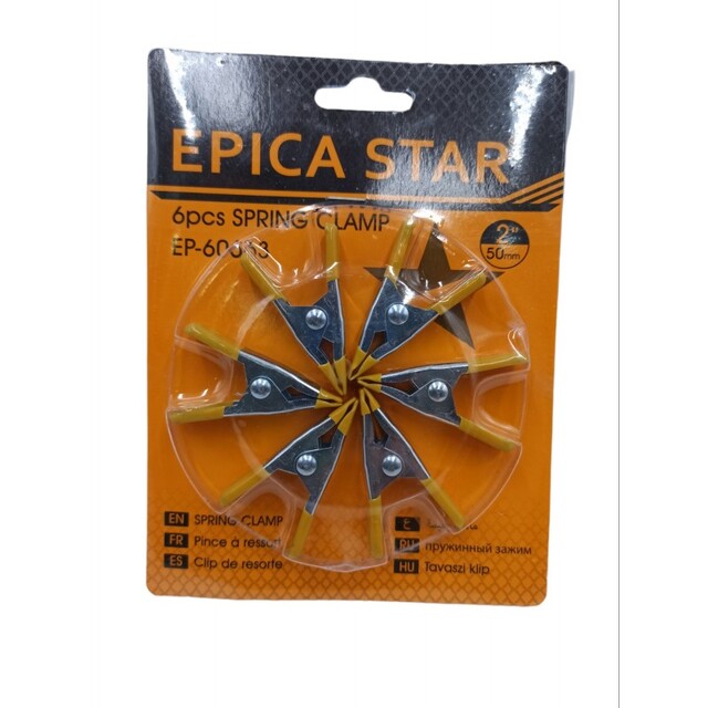 ΣΦΙΓΚΤΗΡΕΣ ΕΛΑΤΗΡΙΟΥ 2'' ΣΕΤ 6ΤΜΧ EPICA STAR EP-60663