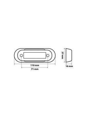 Lampa - Φως Όγκου LED Λευκό 4 LED 12/24V για Φορτηγά Τρέιλερ & Ρυμουλκούμενα - 1 τεμ. (L4149.8)