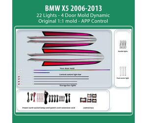 DIQ AMBIENT BMW X5 BM16D (Digital iQ Ambient Light for BMW X5 (E70) mod. 2006-2013 with 22 Lights, Dynamic)