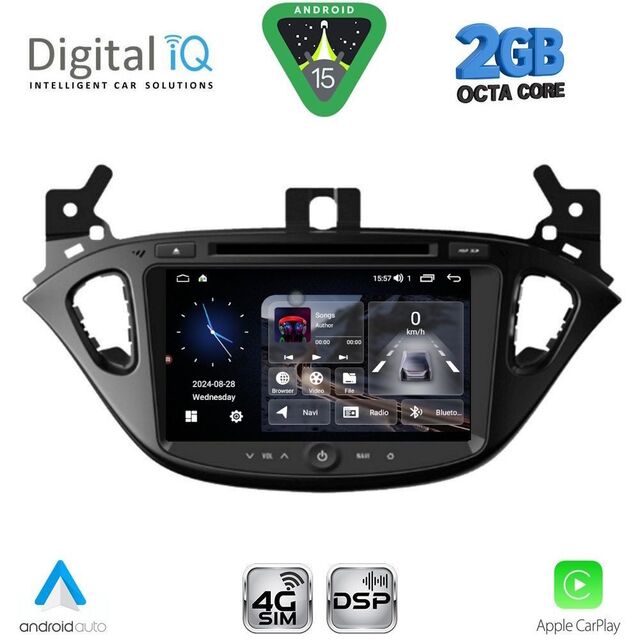 DIGITAL IQ BLF 321_CPA (8" DECK) MULTIMEDIA SYSTEM for OPEL ADAM – CORSA E mod. 2014-2021