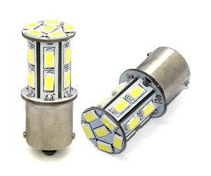 P21W 12V BA15s LED 18xSMD5630 PREMIUM ΛΕΥΚΟ (ΜΟΝΟΠΟΛΙΚΟ) 1ΤΕΜ.