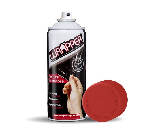 ΠΡΟΣΤΑΤΕΥΤΙΚΟ ΦΙΛΜ ΣΕ ΣΠΡΕΙ WRAPPER RAL 3000 FLAME RED 400 ml (ΚΟΚΚΙΝΟ ΧΡΩΜΑ)