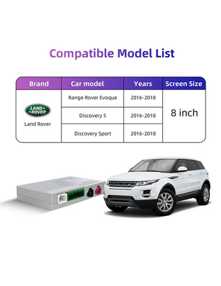 DIGITAL IQ LR 523F CPA (WIRELESS CARPLAY / ANDROID AUTO BOX with 2 CAMERA IN for JAGUAR - LAND ROVER mod. 2016-2019 with HARMAN 8" System)