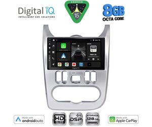 DIGITAL IQ BXF 18101SL_CPAA (9inc) MULTIMEDIA TABLET for DACIA DUSTER – LOGAN – SANDERO mod. 2006-2012 (SILVER)