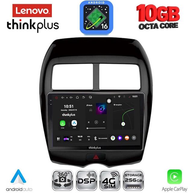 LENOVO LTM 11430_CPA (10inc) MULTIMEDIA TABLET for MITSUBISHI ASX mod. 2009-2020 - PEUGEOT 4008 mod. 2012-2018