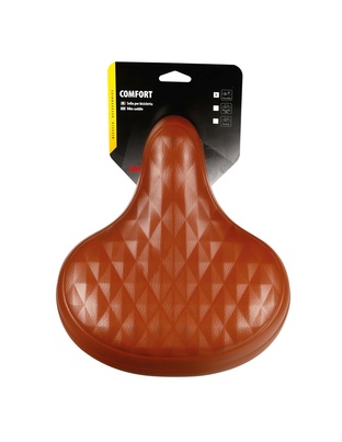 Σέλα ποδηλάτου με διπλά ελατήρια (260x255mm/1020gr) καφέ Relax City S-14 Selle/Saddles Specialist
