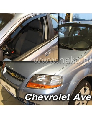 ΑΝΕΜΟΘΡΑΥΣΤΕΣ ΓΙΑ CHEVROLET AVEO CLASSIC 4D SEDAN 2004-2006 / 5D HTB 2004-2010 ΖΕΥΓΑΡΙ ΕΞΩΤΕΡΙΚΟΙ ΑΠΟ ΕΥΚΑΜΠΤΟ ΦΙΜΕ ΠΛΑΣΤΙΚΟ HEKO - 2 ΤΕΜ.