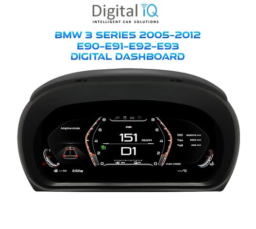 DIGITAL IQ DDD 954_DC (10in) DIGITAL CLUSTER for BMW 3 Series (E90-E91-E92-E93) mod. 2005-2012
