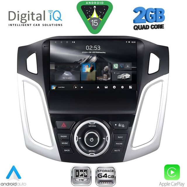 DIGITAL IQ RSD 1157_CPA (9inc) MULTIMEDIA TABLET for FORD FOCUS mod. 2011-2018