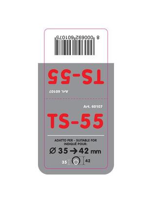 ΑΚΡΟ ΕΞΑΤΜΙΣΗΣ TS-55 Φ 35-42mm - ΛΟΞΟ ΟΒΑΛ