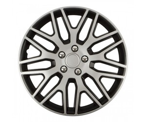 Amio - ΤΑΣΙΑ 14" DAKAR NC ΜΑΥΡΟ/ΑΣΗΜΙ - ΣΕΤ 4 ΤΕΜ ΣΕ ΚΟΥΤΙ (8491/AM)